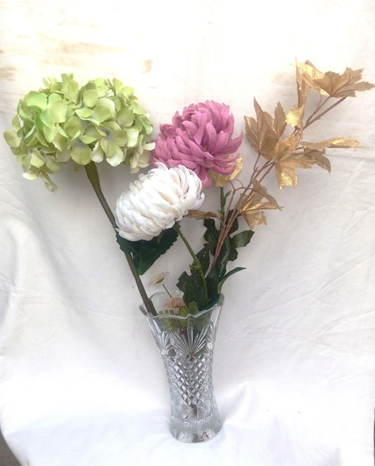 Artificial Flowers and Flower Holder