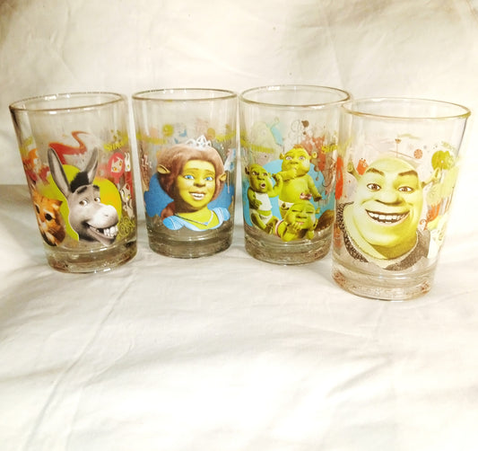 Shrek characters' set of glasses